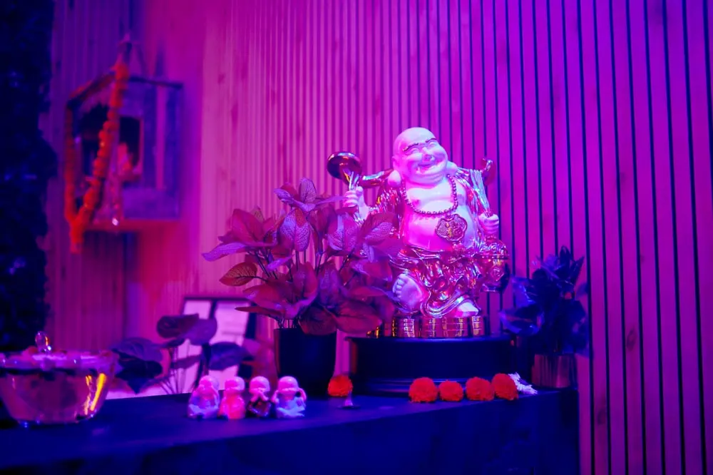 Buddha statue decor at Lavya Thai Spa
