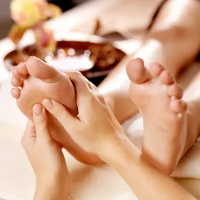 Foot reflexology massage at Lavya Thai Spa, Gomti Nagar Lucknow